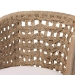 bali & pari Vellon Woven Seagrass and White Wash Mahogany Wood Dining Chair - MD-39989-Vellon-White Wash-Cushion-DC