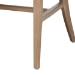 bali & pari Vellon Woven Seagrass and White Wash Mahogany Wood Dining Chair - MD-39989-Vellon-White Wash-Cushion-DC
