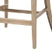 bali & pari Vellon Woven Seagrass and White Wash Mahogany Wood Counter Stool - MD-39993-Vellon-White Wash-Cushion-CS