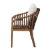 bali & pari Varen Seagrass and Mahogany Wood Dining Chair - MD-39991-Varen-Walnut-Cushion-Arm-DC