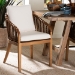bali & pari Varen Seagrass and Mahogany Wood Dining Chair - MD-39991-Varen-Walnut-Cushion-Arm-DC