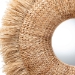 bali & pari Ashra Natural Rattan and Seagrass Wall Mirror with Fringe Edge Border - WS281-90cm-Natural-Boxed-Mirror