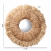 bali & pari Ashra Natural Rattan and Seagrass Wall Mirror with Fringe Edge Border - WS281-90cm-Natural-Boxed-Mirror