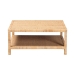 bali & pari Kalimantan Natural Rattan Coffee Table with Shelf, Square - Kalimantan-Mod2-Square-Rattan-Coffee Table