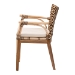 bali & pari Storsel Natural Rattan and Teak Wood Dining Chair, Two-Tone Brown - Storsel Two-Toned-Cushion-DC