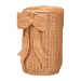 bali & pari Creusa Natural Rattan Laundry Basket with Bow Detail, Tall