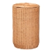 bali & pari Creusa Natural Rattan Laundry Basket with Bow Detail, Tall - WS282-Honey Ada Rattan-Basket