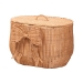 bali & pari Creusa Natural Rattan Laundry Basket with Bow Detail, Wide