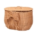 bali & pari Creusa Natural Rattan Laundry Basket with Bow Detail, Wide - WS283-Honey Ada Rattan-Basket