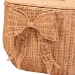 bali & pari Creusa Natural Rattan Laundry Basket with Bow Detail, Wide - WS283-Honey Ada Rattan-Basket