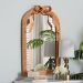 bali & pari Creusa Natural Rattan Accent Mirror with Bow Detail, Arch - WS284-Honey Ada Rattan-Mirror