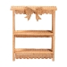 bali & pari Creusa Natural Rattan 2-Tier Wall Shelf with Bow Detail - WS286-Honey Ada Rattan-Wall Shelf
