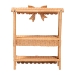 bali & pari Creusa Natural Rattan 2-Tier Wall Shelf with Bow Detail - WS286-Honey Ada Rattan-Wall Shelf