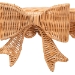 bali & pari Creusa Natural Rattan 2-Tier Wall Shelf with Bow Detail - WS286-Honey Ada Rattan-Wall Shelf