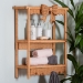 bali & pari Creusa Natural Rattan 2-Tier Wall Shelf with Bow Detail - WS286-Honey Ada Rattan-Wall Shelf