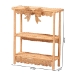 bali & pari Creusa Natural Rattan 2-Tier Wall Shelf with Bow Detail - WS286-Honey Ada Rattan-Wall Shelf