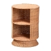 bali & pari Dorielle Natural Rattan End Table with Two Shelves