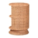bali & pari Dorielle Natural Rattan End Table with Two Shelves - WS292-Honey Ada Rattan-ET