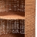 bali & pari Dorielle Natural Rattan End Table with Two Shelves - WS292-Honey Ada Rattan-ET