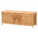 bali & pari Creusa Natural Rattan Storage Bench with Bow Detail