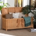bali & pari Creusa Natural Rattan Storage Bench with Bow Detail - WS295-Large-Honey Ada Rattan-Bench