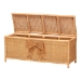 bali & pari Creusa Natural Rattan Storage Bench with Bow Detail - WS295-Large-Honey Ada Rattan-Bench