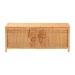 bali & pari Creusa Natural Rattan Storage Bench with Bow Detail - WS295-Large-Honey Ada Rattan-Bench