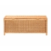 bali & pari Creusa Natural Rattan Storage Bench with Bow Detail - WS295-Large-Honey Ada Rattan-Bench