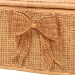 bali & pari Creusa Natural Rattan Storage Bench with Bow Detail - WS295-Large-Honey Ada Rattan-Bench