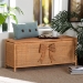 bali & pari Creusa Natural Rattan Storage Bench with Bow Detail - WS295-Large-Honey Ada Rattan-Bench