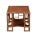 bali & pari Tahlia Marbled Tortoise Rattan Coffee Table with Open Shelf - WS298-Tortoise-Coffee Table