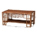 bali & pari Tahlia Marbled Tortoise Rattan Coffee Table with Open Shelf - WS298-Tortoise-Coffee Table