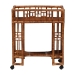 bali & pari Tahlia Marbled Tortoise Rattan Kitchen Cart with Open Shelf - WS299-Tortoise-Cart