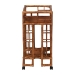 bali & pari Tahlia Marbled Tortoise Rattan Kitchen Cart with Open Shelf - WS299-Tortoise-Cart