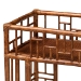 bali & pari Tahlia Marbled Tortoise Rattan Kitchen Cart with Open Shelf - WS299-Tortoise-Cart