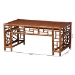 bali & pari Wahid Marbled Tortoise Rattan Coffee Table - WS301-Tortoise-Coffee Table