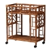 bali & pari Wahid Marbled Tortoise Rattan Kitchen Cart