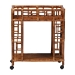 bali & pari Wahid Marbled Tortoise Rattan Kitchen Cart - WS302-Tortoise-Cart