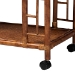 bali & pari Wahid Marbled Tortoise Rattan Kitchen Cart - WS302-Tortoise-Cart
