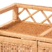 bali & pari Hendrina Natural Rattan and Mahogany Wood Shoe Cabinet, 3-Tier - WS329-Honey Ada Rattan-Shoe Cabinet