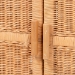 bali & pari Hendrina Natural Rattan and Mahogany Wood Shoe Cabinet, 3-Tier - WS329-Honey Ada Rattan-Shoe Cabinet