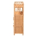 bali & pari Hendrina Natural Rattan and Mahogany Wood Shoe Cabinet, 4-Tier - WS330-Honey Ada Rattan-Shoe Cabinet