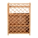 bali & pari Hendrina Natural Rattan and Mahogany Wood Shoe Cabinet, 4-Tier - WS330-Honey Ada Rattan-Shoe Cabinet