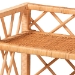 bali & pari Hendrina Natural Rattan and Mahogany Wood Shoe Cabinet, 4-Tier - WS330-Honey Ada Rattan-Shoe Cabinet