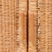 bali & pari Hendrina Natural Rattan and Mahogany Wood Shoe Cabinet, 4-Tier - WS330-Honey Ada Rattan-Shoe Cabinet