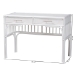 bali & pari Onella Natural Rattan Writing Desk with Two Drawers - WS304-White Rattan-Desk