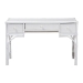 bali & pari Arben Natural Rattan Writing Desk with Three Drawers - WS305-Med-White Rattan-Desk