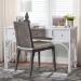 bali & pari Arben Natural Rattan Writing Desk with Three Drawers - WS305-Med-White Rattan-Desk