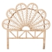 bali & pari Lolita Natural Rattan Freestanding Headboard with Leaf Motif, Twin - WS307-Natural Brown Rattan-Twin-HB