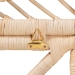 bali & pari Lolita Natural Rattan Freestanding Headboard with Leaf Motif, Twin - WS307-Natural Brown Rattan-Twin-HB